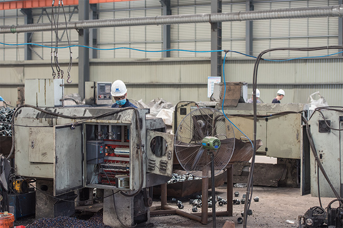 清远网架配件-锥头加工车间